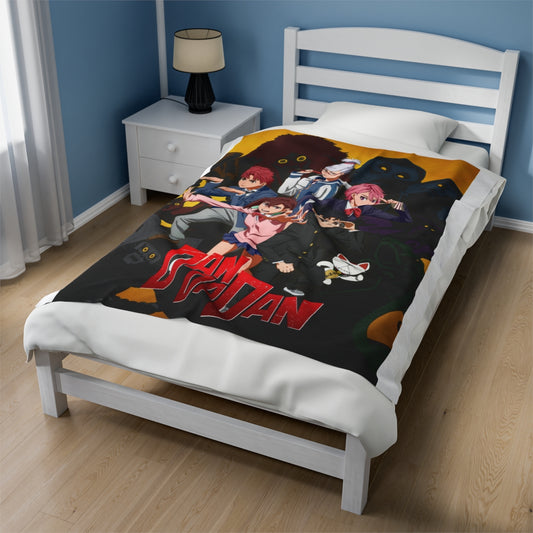 Anime Blanket, Dan Da Dan Velvet Plush Throw, Winter Season Warm Blanket, Cozy